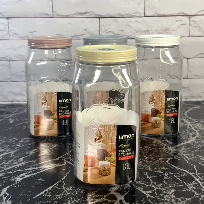 Limon Pantry Storage Canister Jars (Square)!