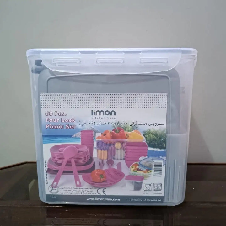 Limon Picnic Set 60 Pcs for 6-Person!