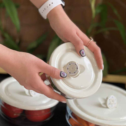 Limon Plain Vacuum Glass Bowl Set 3-Pcs!