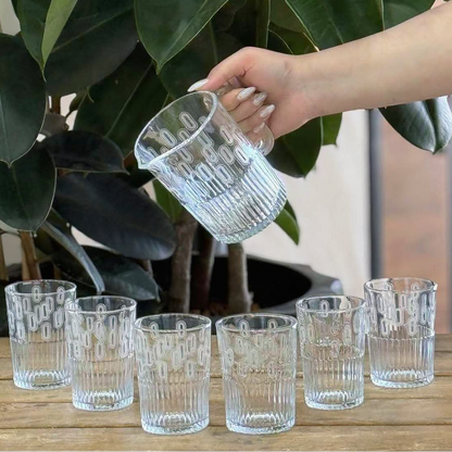 Limon Printed Glass Water Set 7Pcs (1-Jug & 6-Glasses)