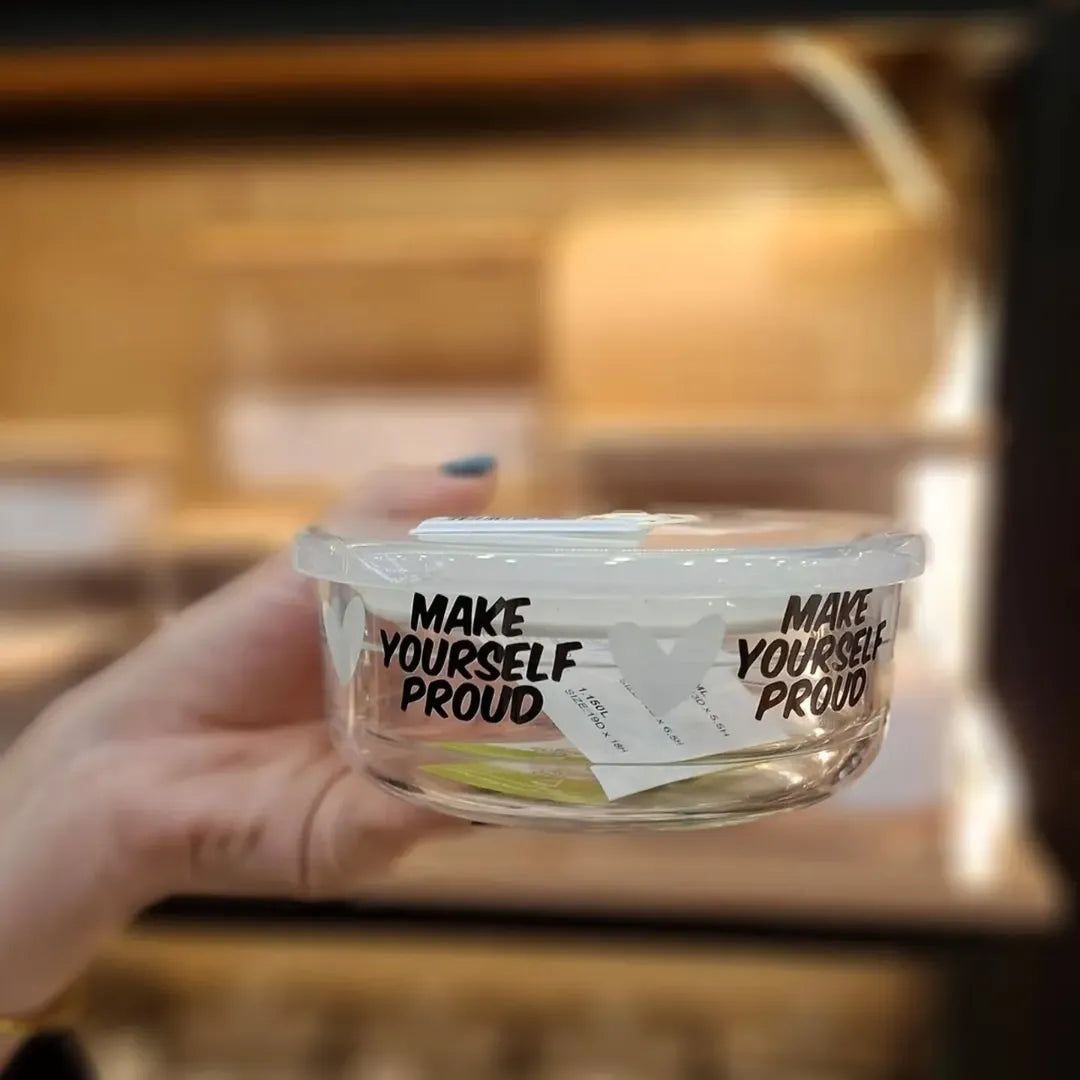 Limon Printed Vacuum Glass Bowl Set 3-Pcs!