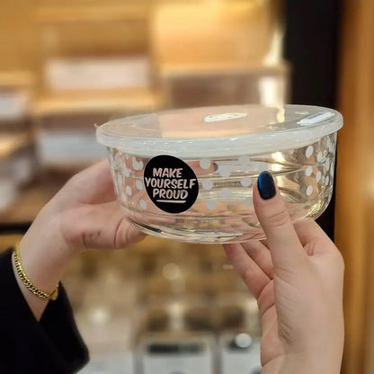 Limon Printed Vacuum Glass Bowl Set 3-Pcs!