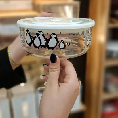 Limon Printed Vacuum Glass Bowl Set 3-Pcs!