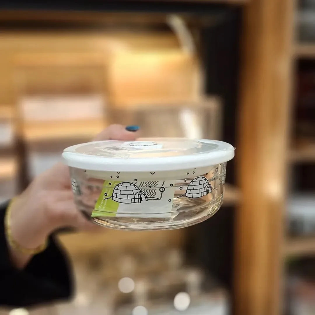 Limon Printed Vacuum Glass Bowl Set 3-Pcs!