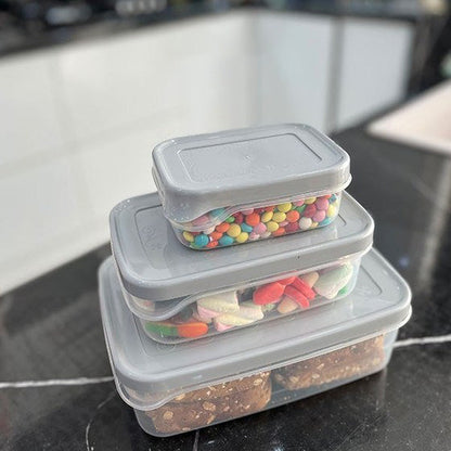 Ashkan Food Container Set 3-Pcs (Rectangle)