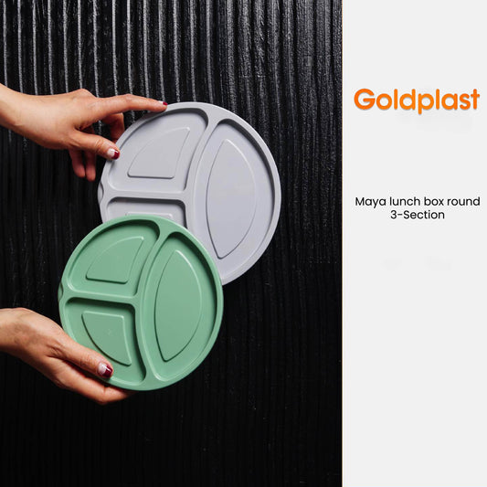 Student Lunch Box 3-Sections 1.15 Liter (Round)!