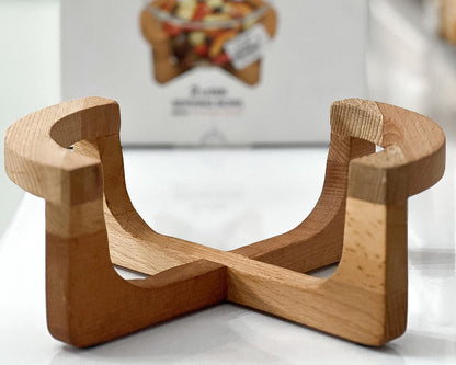 Limon Serving Bowl with Wooden Stand 2L