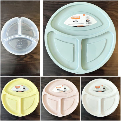 Student Lunch Box 3-Sections 1.15 Liter (Round)!