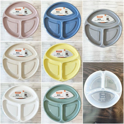 Student Lunch Box 3-Sections 1.15 Liter (Round)!