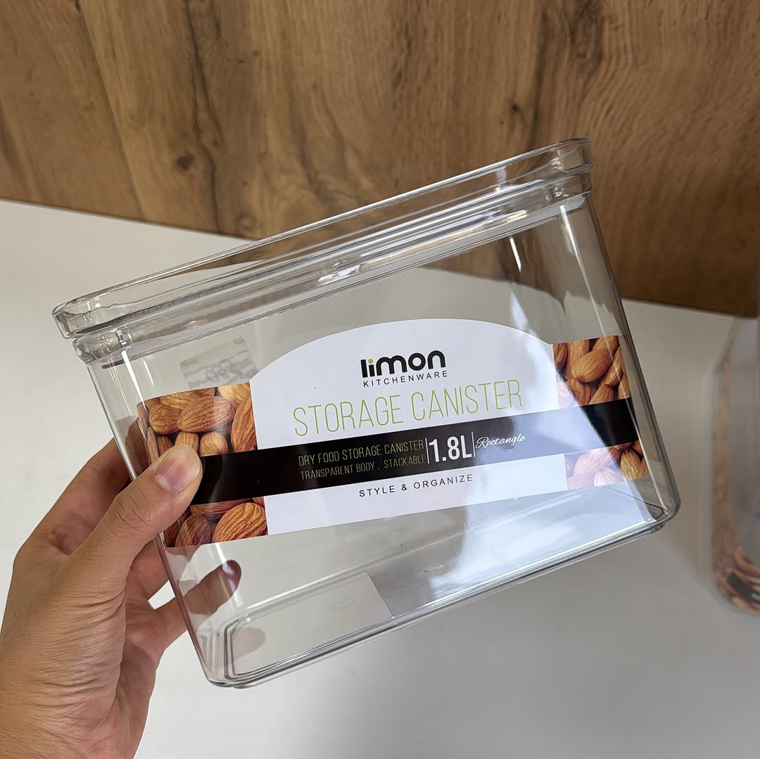 Limon Royal Acrylic Storage Jars & Canisters (Rectangle)