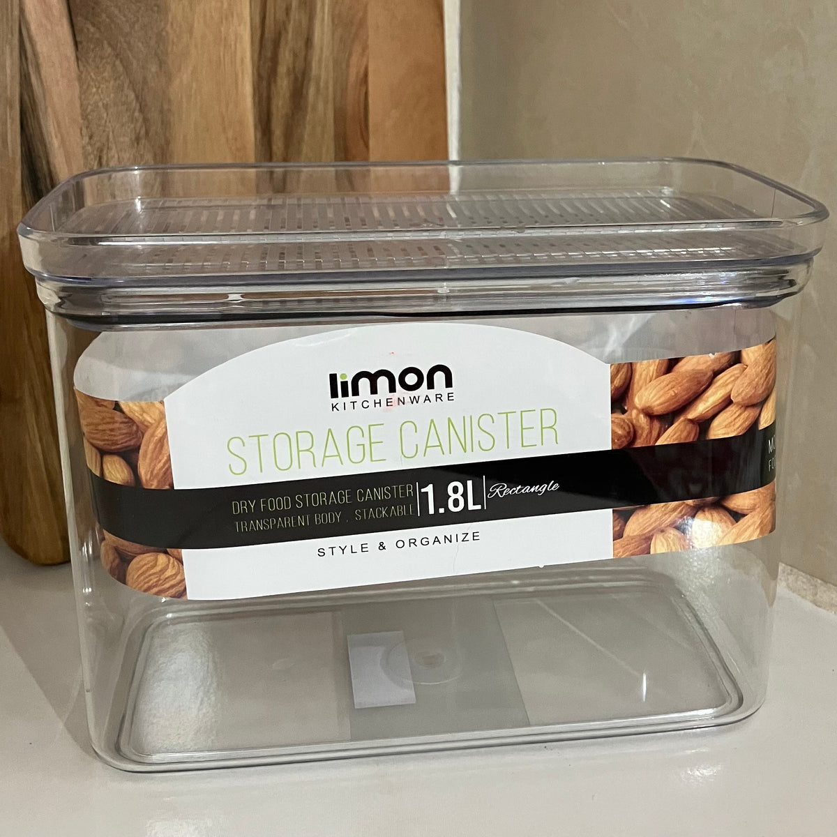 Limon Royal Acrylic Storage Jars & Canisters (Rectangle)