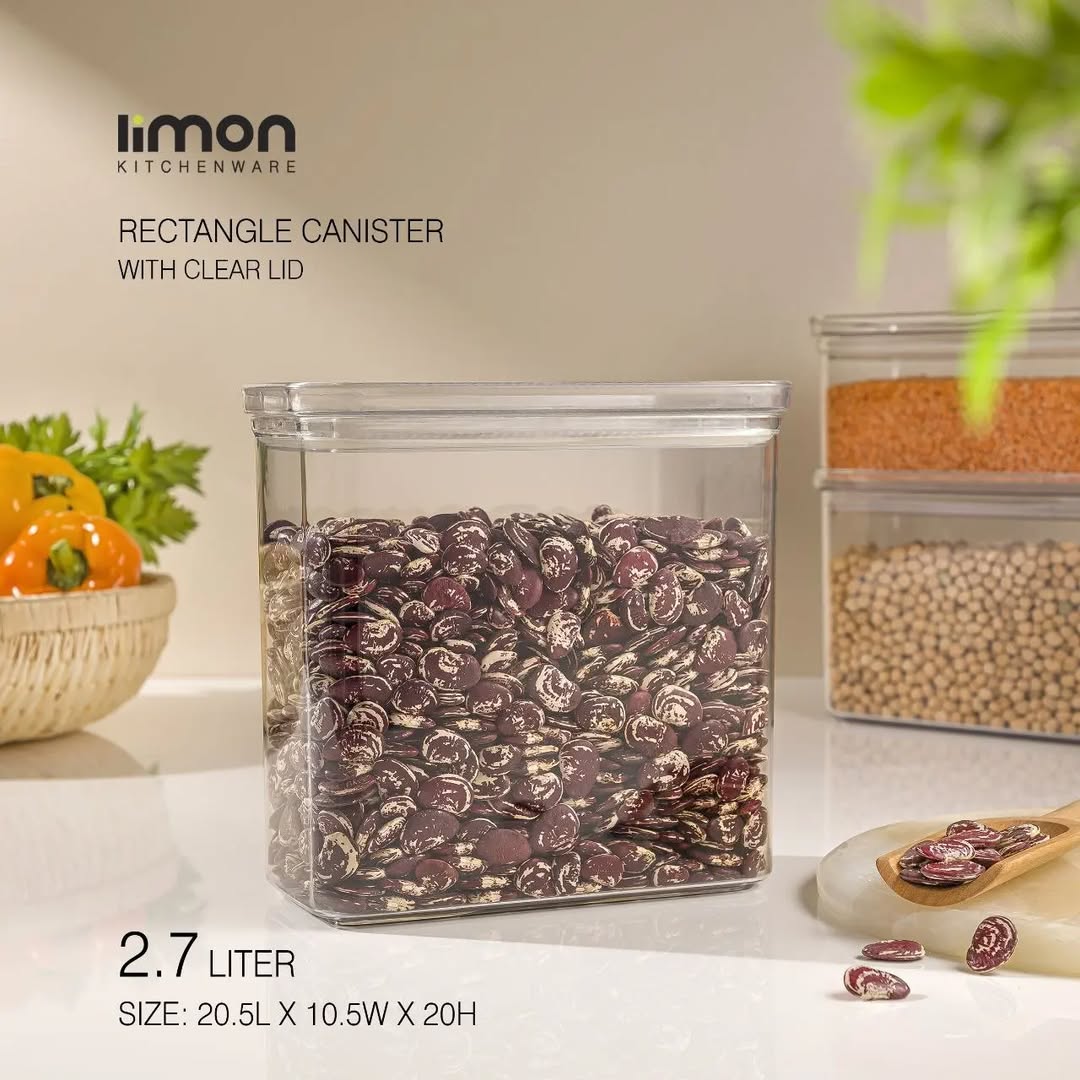 Limon Royal Acrylic Storage Jars & Canisters (Rectangle)