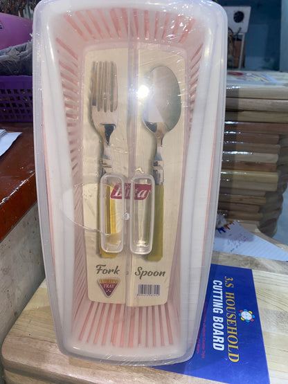 Bita Fork & Spoon Tray with lid!