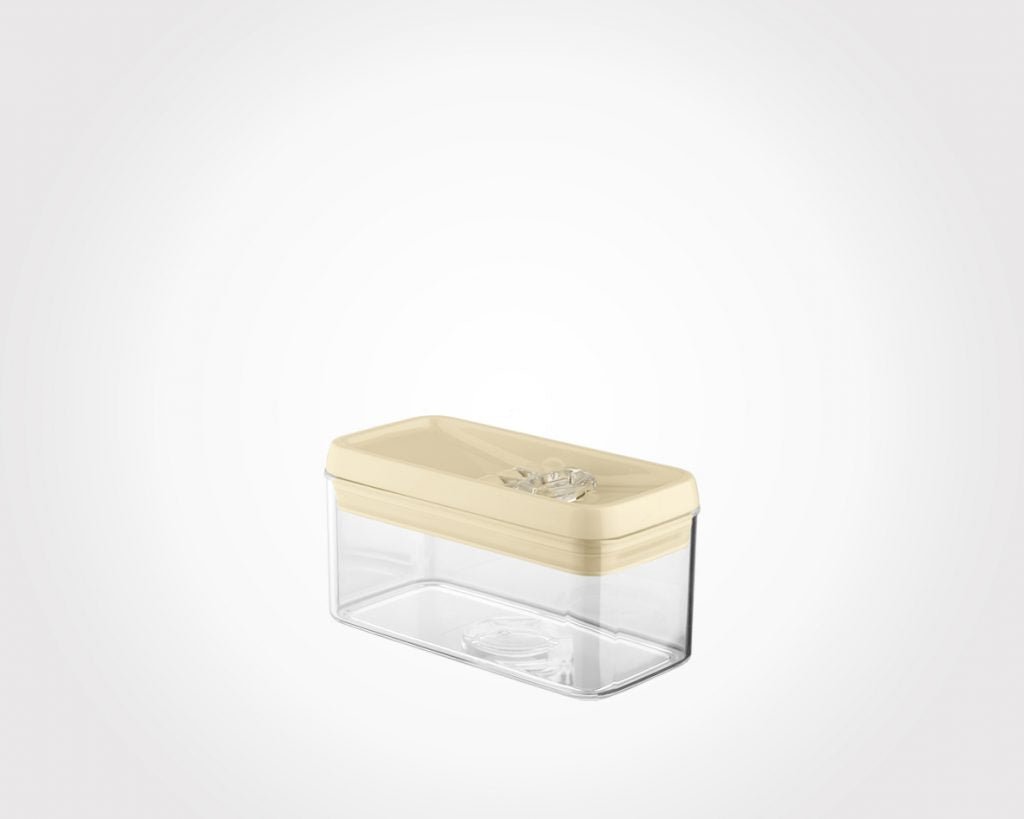 Limon Rectangular Canister Jar with Thumb Lid 1-L