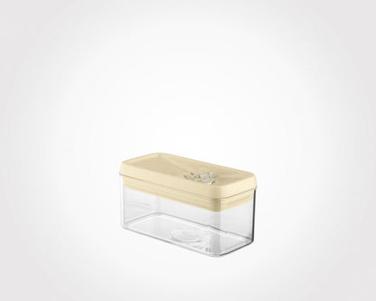 Limon Rectangular Canister Jar with Thumb Lid 1-L