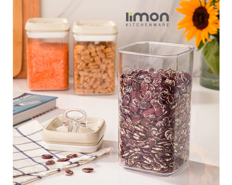 Limon Sarina Square Canister Jar 1.9 L