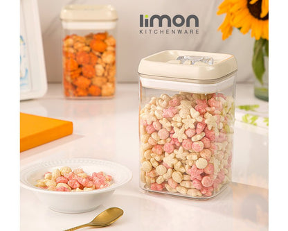 Limon Sarina Square Canister Jar 1.4 L