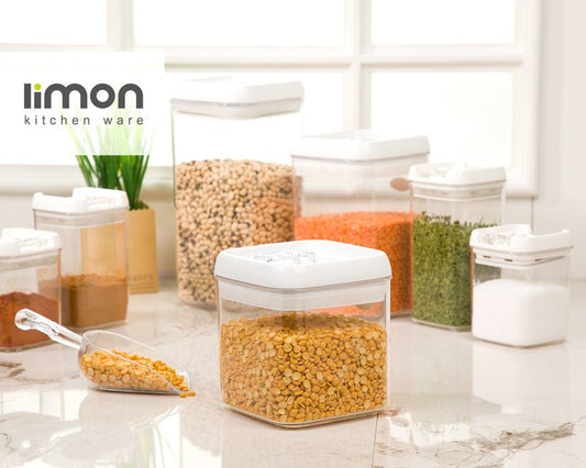 Limon Sarina Square Canister Jar 850 ml