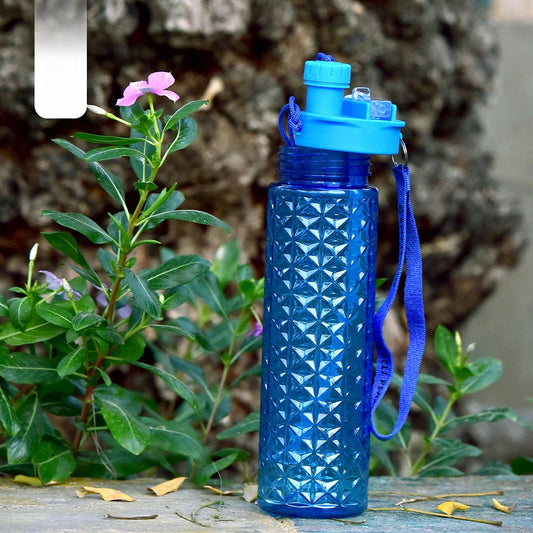 2 in 1 Sparkle Water Bottle 750 ml (Plastic)