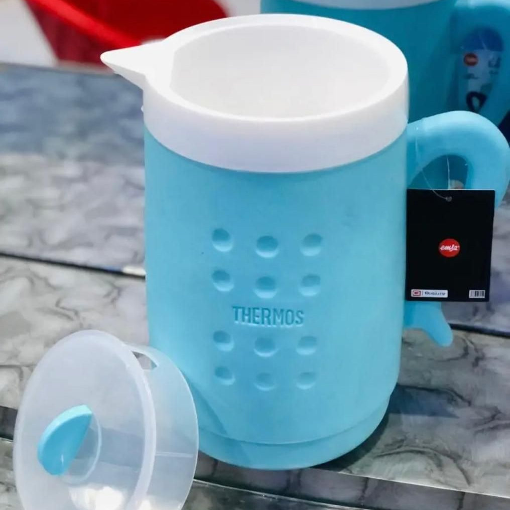 Hot & Cold Insulated Thermos Water Jug or Pitcher 2-L!