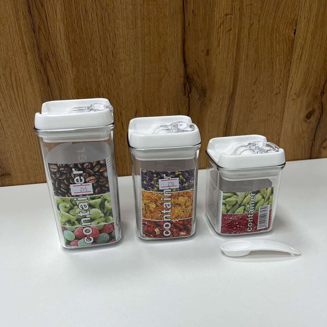 Limon Sarina Spice Canisters and Spice Jars (Square)