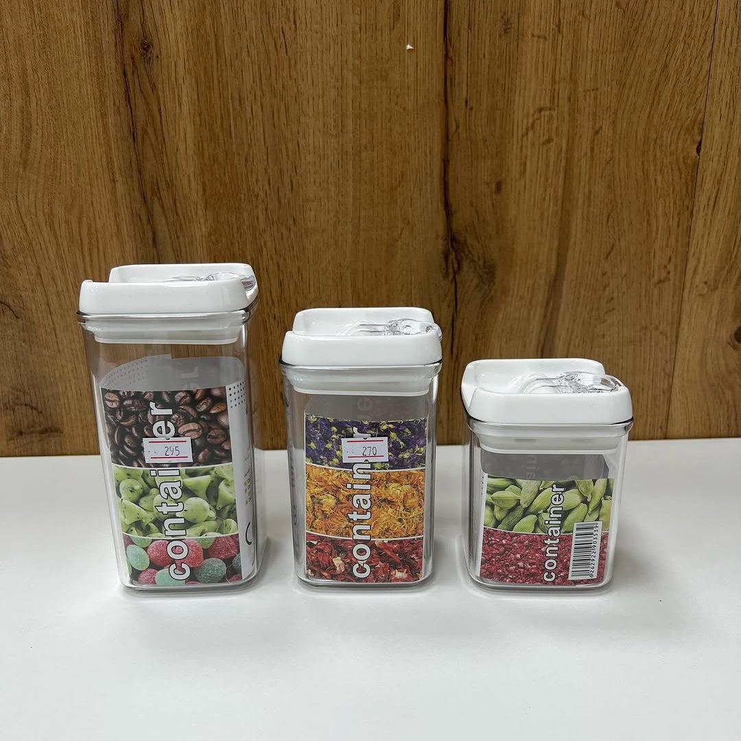 Limon Sarina Spice Canisters and Spice Jars (Square)