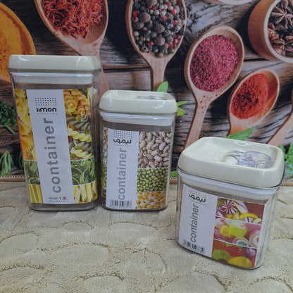 Limon Acrylic Thumb Canisters and Storage Jars (Square)