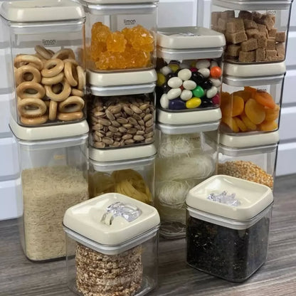 Limon Acrylic Thumb Canisters and Storage Jars (Square)