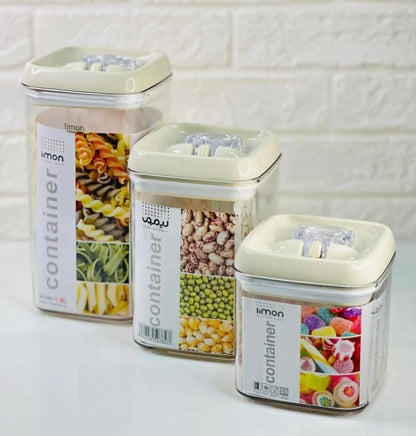 Limon Acrylic Thumb Canisters and Storage Jars (Square)