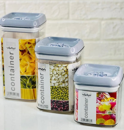 Limon Acrylic Thumb Canisters and Storage Jars (Square)