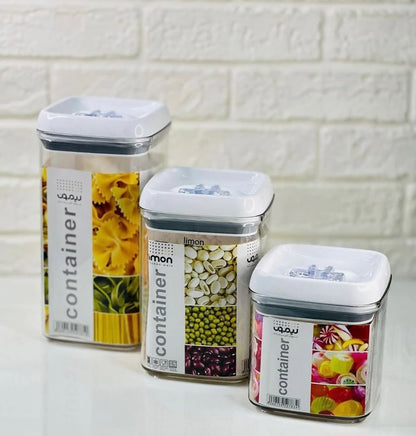 Limon Acrylic Thumb Canisters and Storage Jars (Square)