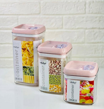 Limon Acrylic Thumb Canisters and Storage Jars (Square)