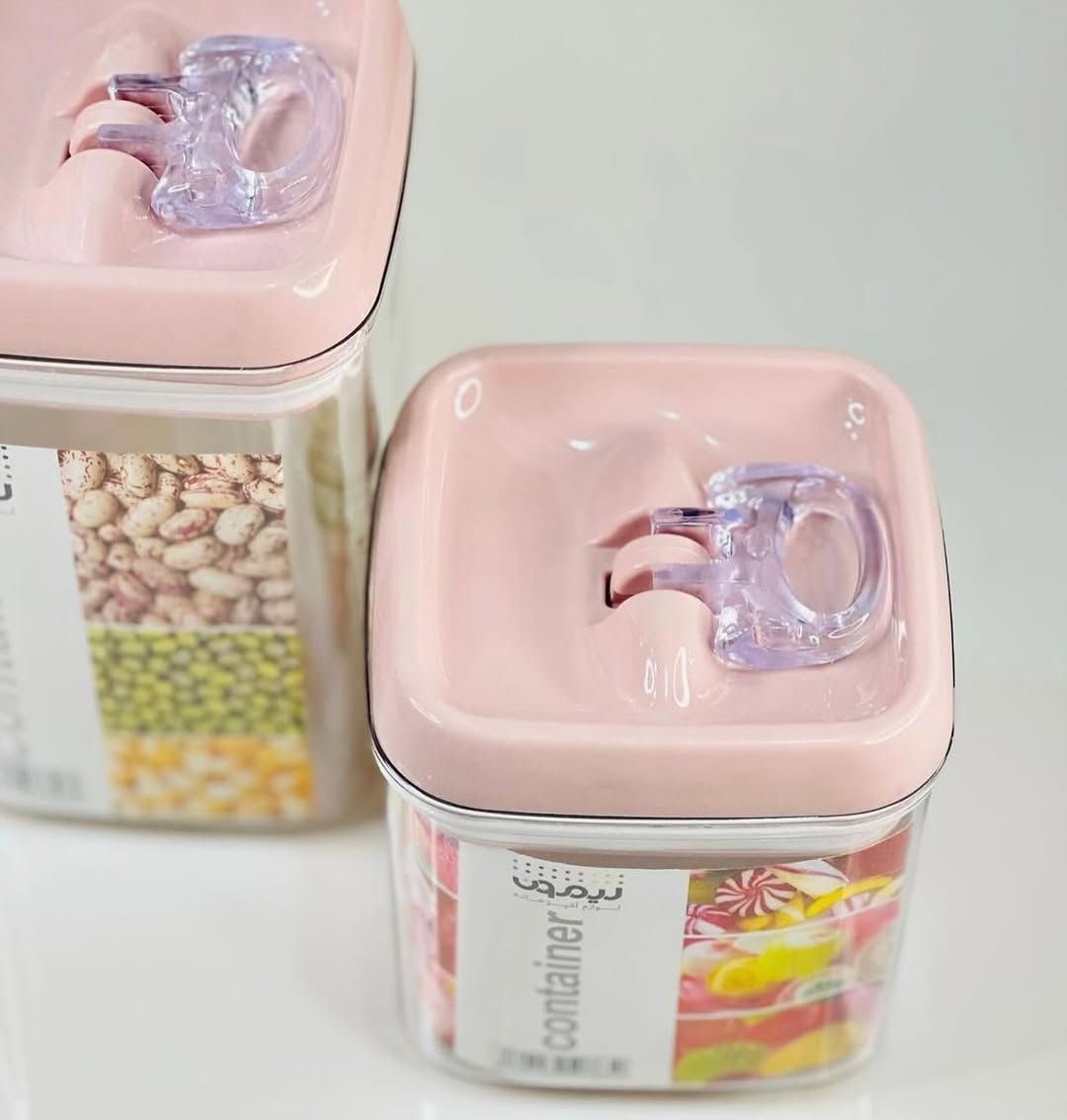 Limon Acrylic Thumb Canisters and Storage Jars (Square)