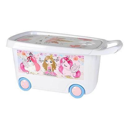 Ziba Toy Storage Box with Wheels-Made in Iran.