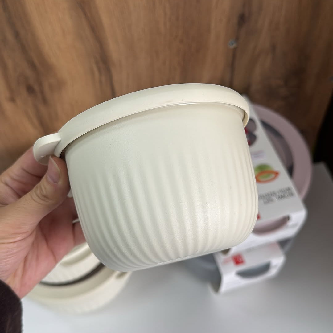 Limon Bowl Set with Vented Lid 3-Pcs (Plastic)!
