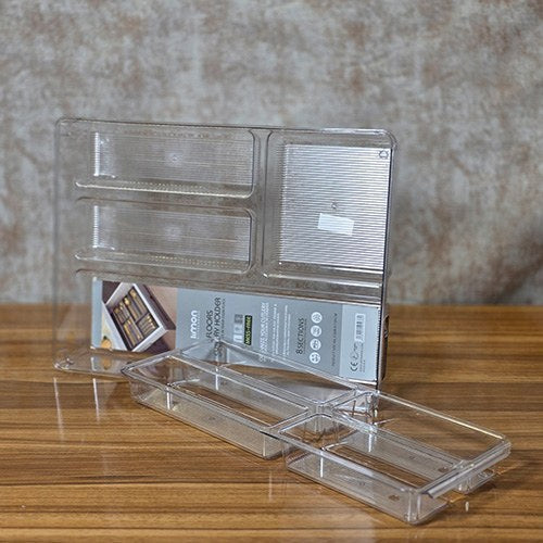 Limon Acrylic Spoon & Cutlery Tray (2-Layer)