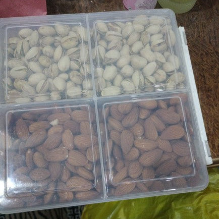 Airtight Food Storage Box in 4-Sections!