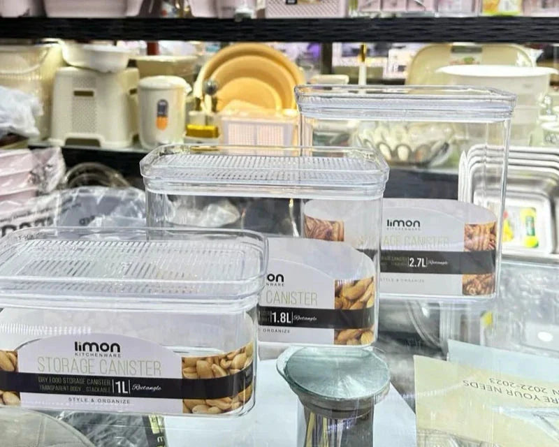 Limon Royal Acrylic Canister with Lid (Rectangle)!