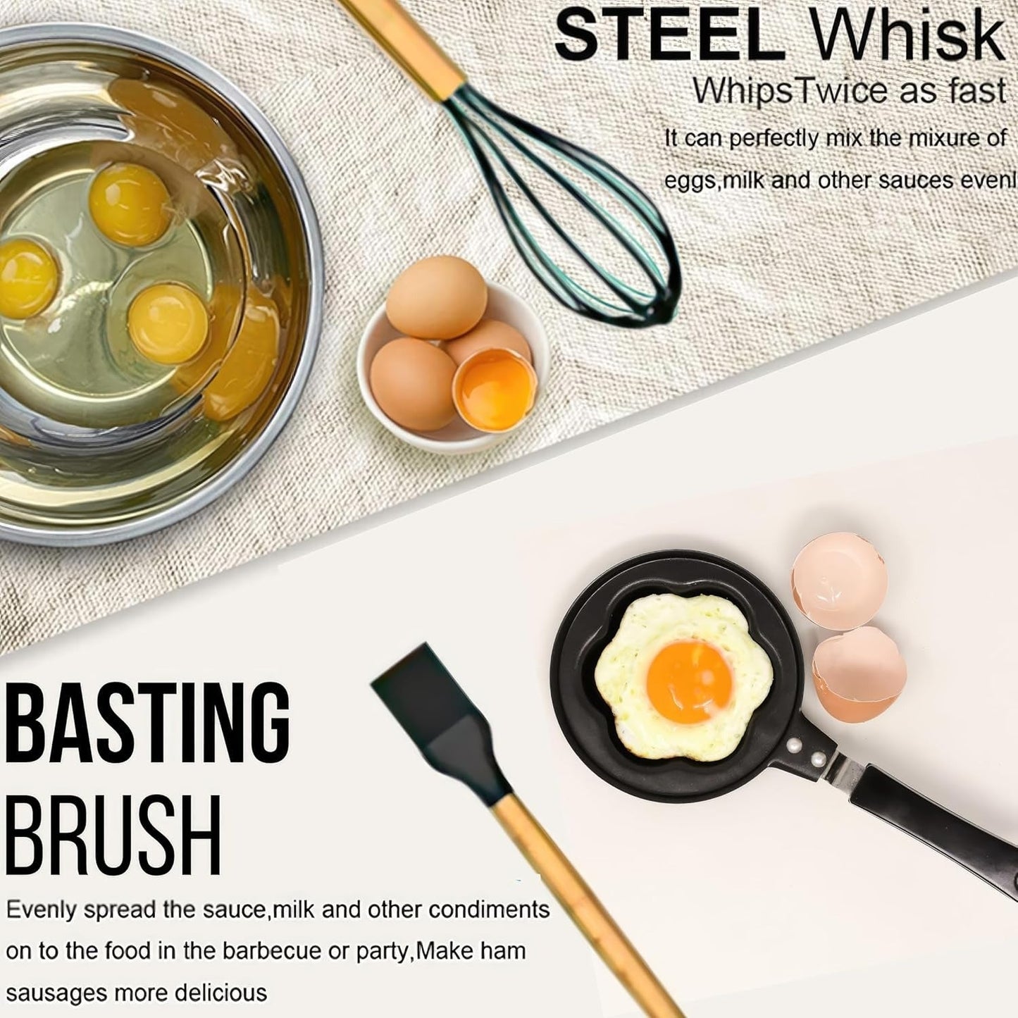 Non-Stick Silicon Kitchen Utensils Set 12-Pcs!