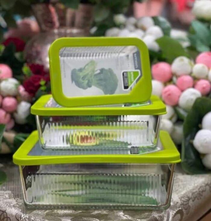 Limon Multicolor Glass Container 3-Pcs Set!