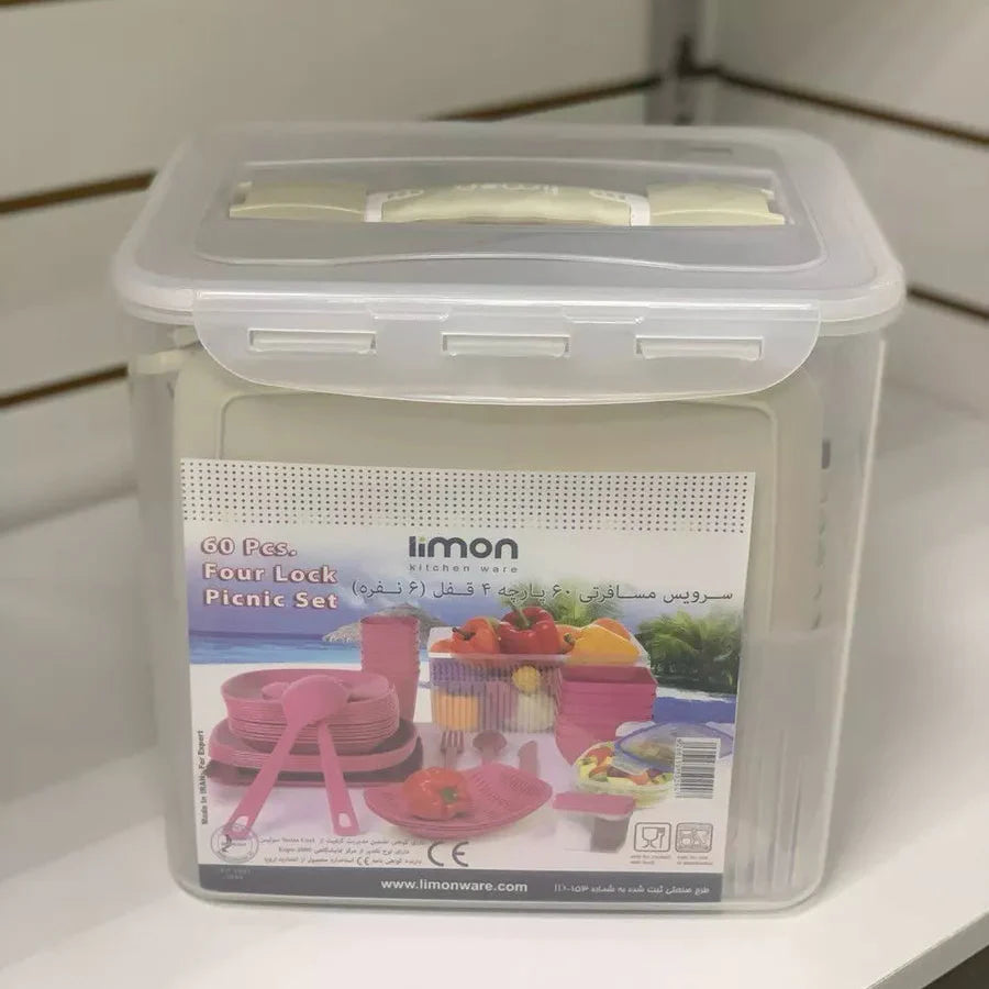 Limon Picnic Set 60 Pcs for 6-Person!