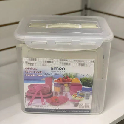 Limon Picnic Set 60 Pcs for 6-Person!
