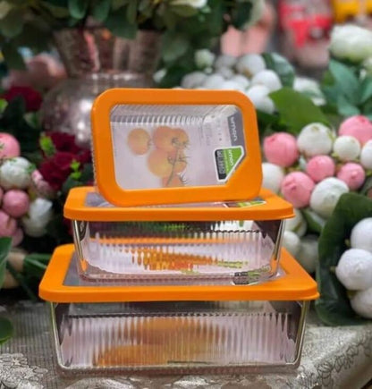 Limon Multicolor Glass Container 3-Pcs Set!
