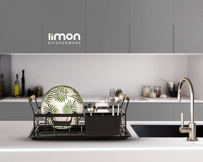 Limon Dish Rack with Wooden Handle 1-Floor