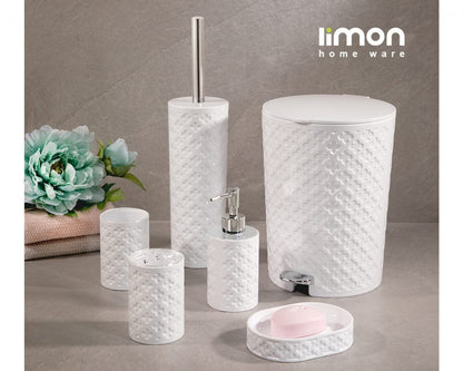 Limon Flower Design Bath Set 6-Pcs