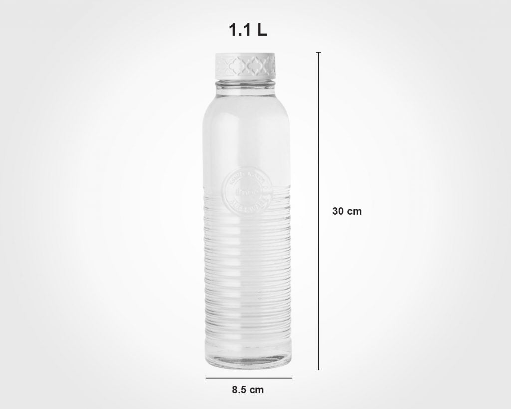 Limon Glass Bottle Rustic Design 1.1 L