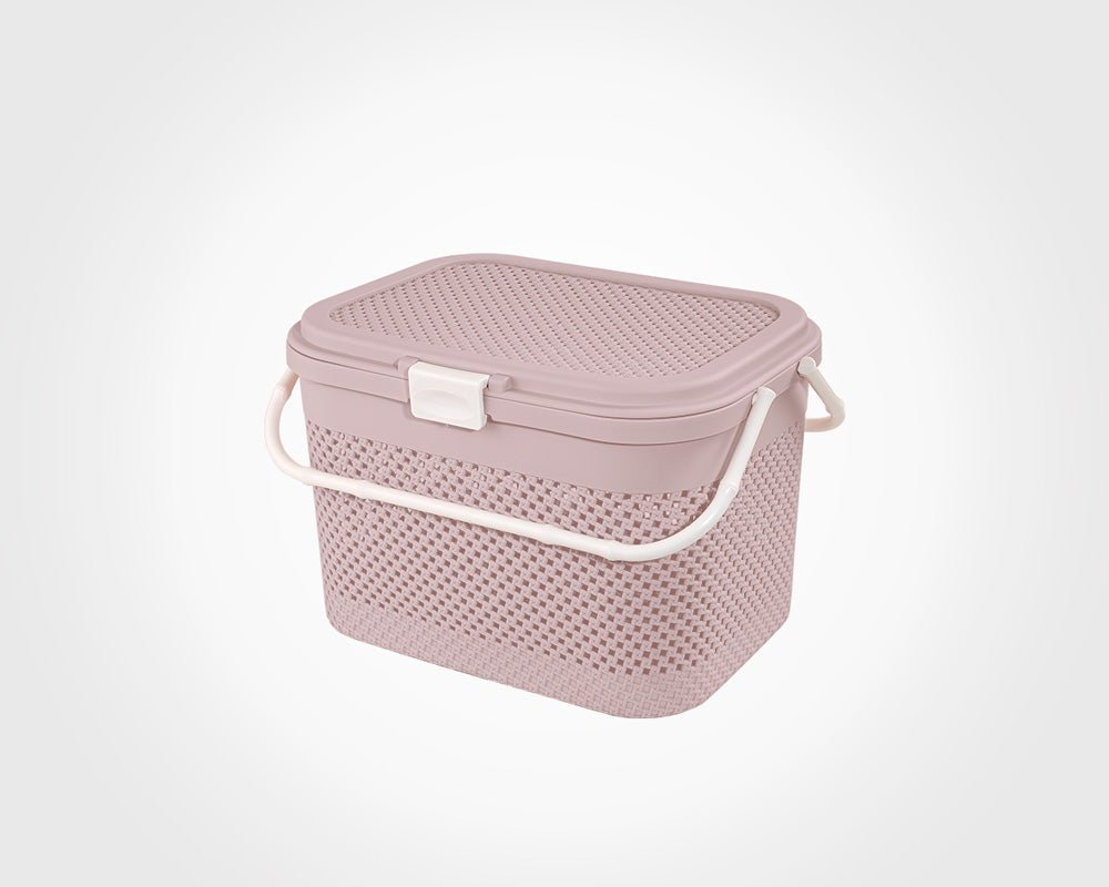 Limon Picnic Basket with Knitted Pattern
