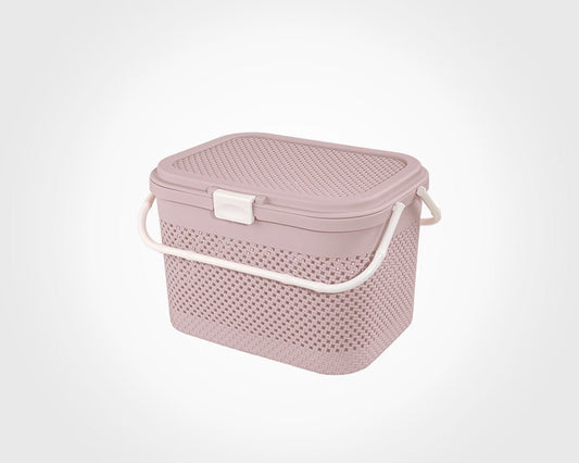 Limon Picnic Basket with Knitted Pattern