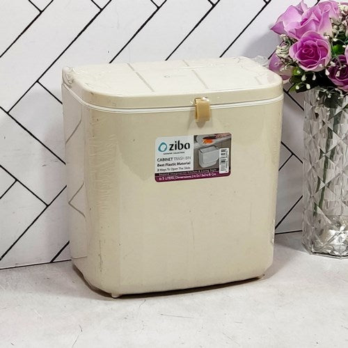 Zibasazan Cabinet Door Dustbin Push Button 2-Liter