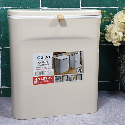 Zibasazan Cabinet Door Dustbin Push Button 2-Liter